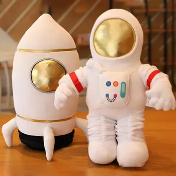 Mini peluş oyuncak deforme Olmayan Komik Tam Dolu Güzel Karikatür Astronot Roket Dolması Peluş Bebek 2021
