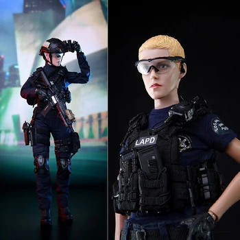 MiniTimes Oyuncaklar SWAT M016 S. W. A. T Özel Silah ve Taktikleri LAPD Kadın Eylem şekilli kalıp Koleksiyonu İçin Tatil Hediyeler