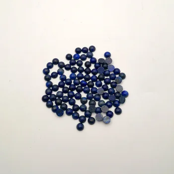Moda kaliteli lapis lazuli 4MM 50 adet/grup Doğal Taş Boncuk Charm DIY yuvarlak cabochon boncuk takı yapımı için aksesuarları