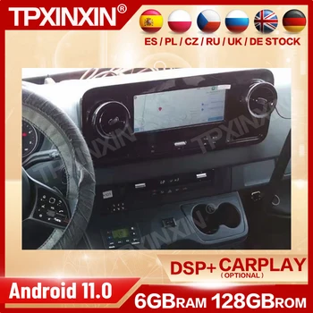 Multimedya Android 11 Oyuncu Oto Araba Radyo Stereo Benz Spinway Sprinter İçin 2016 2017 2018 2019 2020 GPS Navi Video Kafa Ünitesi