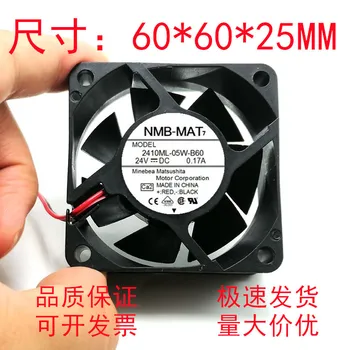 NMB-MAT 2410ML-05W-B60 CA2 DC 24 V 0.17 A 60x60x25mm 2 Telli Sunucu Soğutma Fanı