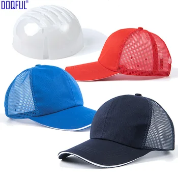 Nefes ışık kazasında emniyet kaskı ABS kabuk Fileli beyzbol şapkası kalabalıklık önleme sürme ışyeri ış güvenliği kafa koruyucu