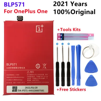 Orijinal BLP571 Pil Oneplus 1 İçin Bir Artı 1 li-ion pil Yüksek Kapasiteli 3000mAh Yedek Cep Telefonu Pil