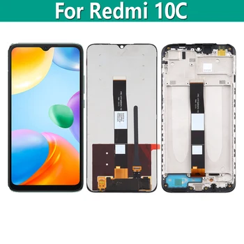 Orijinal lcd ekran dokunmatik ekranlı sayısallaştırıcı grup Yedek Parçalar Xiaomi Redmi İçin 10C 220333QBI Ekran