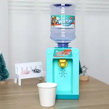 Oyna Pretend elektrikli ışık ve ses Mini su sebili Oyuncak Mutfak Oyun su oyuncakları Küçük Ev Aletleri Çocuklar İçin Eğitici Oyuncaklar