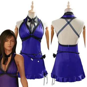 Oyun Final Fantasy VII Yeniden Tifa Lockhart Cosplay kostüm Kadın Kızlar Cadılar Bayramı Karnaval Kıyafet