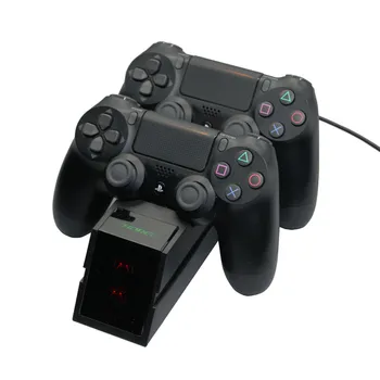 PS4 kolu şarj cihazı için oyun konsolu kolu çift şarj