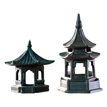 Pagoda Heykeli Dekorasyon Fengshui Modeli Süsler Aksesuarları Meditasyon için