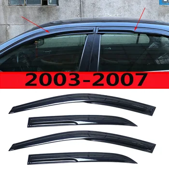 Pencere Visor Honda Accord 2003 2004 2005 2006 2007 İçin Rüzgar Kalkanları Güneş Yağmur Saptırıcı Muhafızları Yan Pencere Saptırıcı