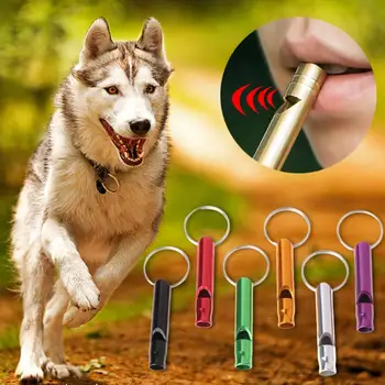 Pet Köpek Eğitim Düdük Köpekler Yavru Ses Taşınabilir Flüt Alüminyum Alaşım Pet Shop Köpek Acessorios rastgele Renk dropshipping