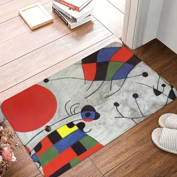 Peyzaj Joan Miro Paspas Halı Paspas Halı Polyester PVC kaymaz Zemin Dekor Banyo Banyo Mutfak Yatak Odası 40 * 60