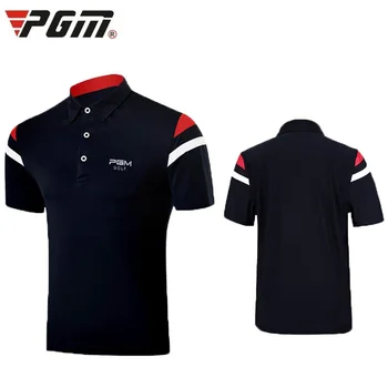 Pgm Marka Moda Golf Gömlek Erkekler Kısa Kollu Basit Klasik Golf Gömlek Rahat Nefes Çabuk Kuru Sportwears Giyim D0945