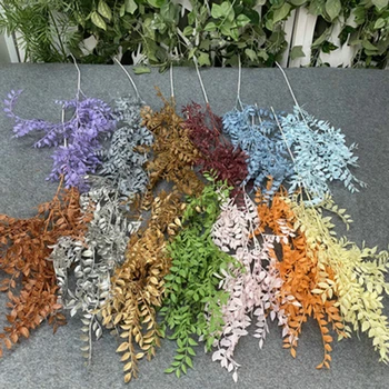 Plastik Sandal Ağacı Yaprağı Simüle Saksı Bahçe Dekorasyon Sahne Oturma Odası Kapalı Kat Özgünlük Dekorasyon Düğün Çiçek