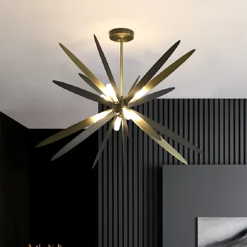Postmodern yusufçuk avize LED sanat kolye lamba kapalı demir avize ışık restoran oturma odası yatak odası mutfak Bar