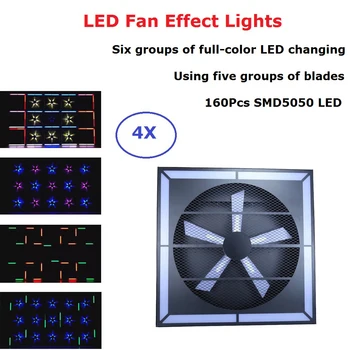 Profesyonel led fan etkisi ışıkları 160 adet SMD5050 LED sahne ışıkları için mükemmel parti düğün disko ışık olaylar aydınlatma etkisi