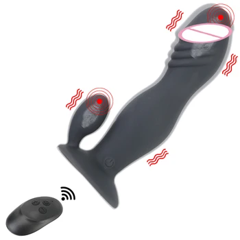 Prostat masaj aleti Anal Vibratör g-spot Stimülatörü Butt Plug 10 Hızları Seks Oyuncakları Kadın Erkek Yetişkin Ürünleri