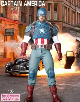 Prototip ekibi Marvel Kaptan Amerika 1: 6 Belden Eylem Eklemler Hareketli Şekil Oyuncaklar