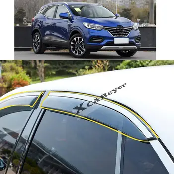 RENAULT kadjar 2016 için 2017 2018 2019 2020 Araba Vücut Şekillendirici Sticker Plastik pencere camı Rüzgar Visor Yağmur