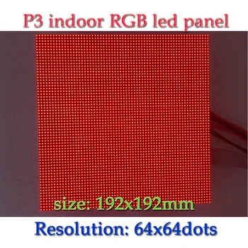RGB Resimler için Kapalı P3 Tam Renkli LED Ekran Modülü 192x192mm