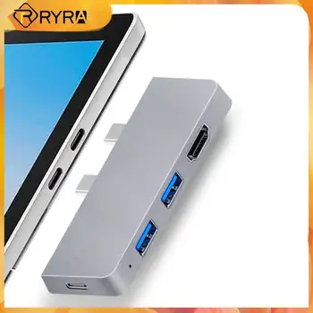 RYRA Genişleme Dock USB3. 0/2.0/1. 0 Hub Çok portlu 6 Port PC Dizüstü Bilgisayar Yerleştirme İstasyonu 4K Yüksek Hızlı HUB Uyumlu PD kart okuyucu