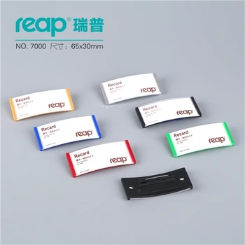 Reap7000j 10 adet/1 Grup Abs 70 * 30mm Adı Etiketi Rozeti Tutucu Pin Rozetleri Kımlık Tutucular Çalışma Çalışan Kartı