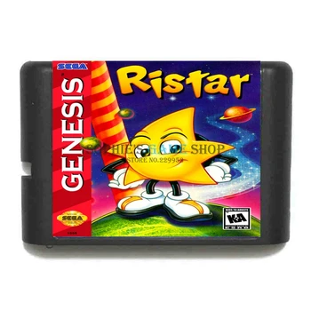 Ristar Oyun Kartuşu İçin Yeni 16 bit Oyun Kartı Sega Mega Sürücü / Genesis Sistemi