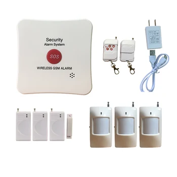 SOS Düğme Alarm Sistemi Mücevher Mağazası için GSM Alarmı Acil Durum Alarm Düğmesi ile Kuyumcu için 433MHz Ev Alarmı Ev Güvenlik