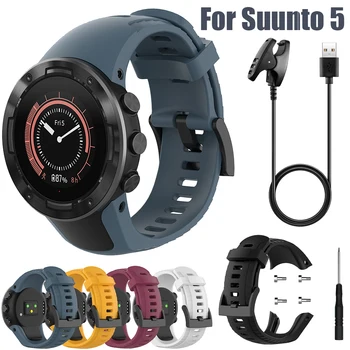 Saat kayışı Suunto 5 Smartwatch Bileklik açık havada spor Aksesuarları Silikon Yedek WatchBand Bilek Kayışı Bilezik