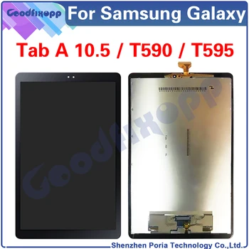 Samsung Galaxy Tab için Bir 10.5 SM-T590 SM-T595 T590 T595 lcd ekran dokunmatik ekranlı sayısallaştırıcı grup Değiştirme