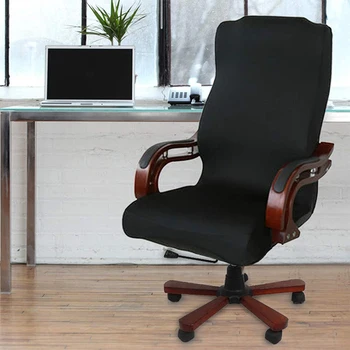 Sandalye kılıfı s Su Geçirmez Elastik Anti-kirli Dönen Streç Ofis Bilgisayar Masası Koltuk sandalye kılıfı Çıkarılabilir Slipcovers Moda