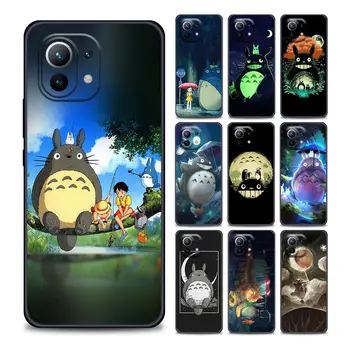 Sevimli Totoro Ghibli Miyazaki xiaomi için telefon kılıfı mi 11 Lite ı Ultra X T EN PocoF1 X3 NFC GT M3 F3 GT M4 Pro Yumuşak Silikon Kapak