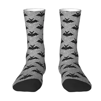 Sevimli Yarasalar Cadılar Bayramı Goth Gizli Cadı Çorap Erkekler Kadınlar Sıcak 3D Baskı Basketbol spor çorapları