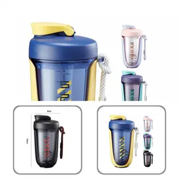 Shaker Şişe Esnek Spor Şişe Rahat BPA Ücretsiz Faydalı Taşınabilir Büyük Açılış Shaker İçecek Şişe