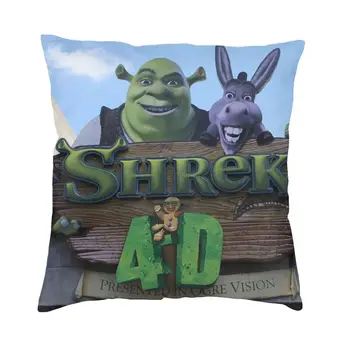 Shrek Ogre Ve Eşek Modern Atmak Yastık Örtüsü Oturma Odası Dekorasyon Komik Anime Mike Myers Sandalye minder örtüsü Yastık Kılıfı