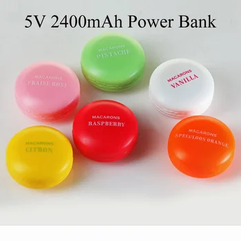 Soravess Makaron 5 V şarj edilebilir pil 2400 mAh Lipo Lityum Polimer Şarj Edilebilir Hediye Taşınabilir Renkli Betteries Güç Bankası