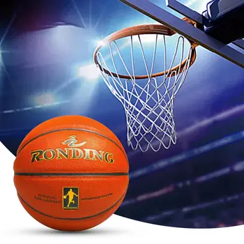 Spor Topu Yüksek Tokluk Ergonomik Tasarım Suni Deri Standart No. 7 Basketbol İç Mekan Aksesuarları