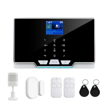Sıcak TTKK GSM ev Güvenlik Hırsız Akıllı Alarm Tuya Akıllı App Tek Anahtar Dağıtım Ağı Çift Ağ Alarmı