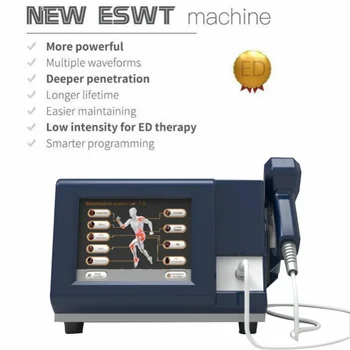 Tasarım Yüksek Etkili Ed Tedavisi Ağrı kesici Vücut Zayıflama Fiziksel Sağlık Pnömatik Shockwave Terapi Makinesi