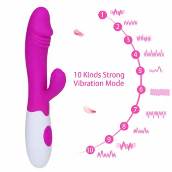 Tavşan Kadın G-spot Vibratör Yapay Penis Masturbator Vücut Masajı Mermi Klitoris Stimülatörü Yetişkin Ürünleri Erotik Seks Oyuncak Kadınlar İçin