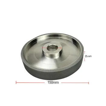 Taşlama diski 100 Grit Elmas CBN taşlama tekerleği Çapı 150mm Yüksek Hızlı Çelik Metal taş Taşlama Güç Aracı