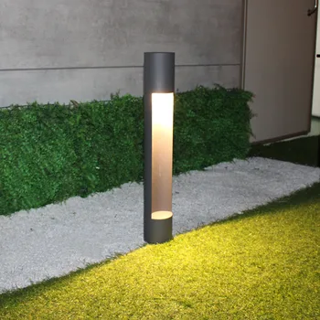Thrisdar 60CM Bahçe Yol Işık Alüminyum LED Manzara Aydınlatma Bollard Işık Arka bahçe Veranda Villa Çim Lambaları