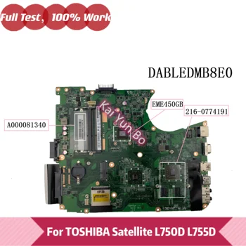 Toshiba Satellite L755D L750D Laptop Anakart DA0BLEDMB8E0 Anakart A000081340 ile EM450 216-077419 %100 % Tamamen Test Edilmiş