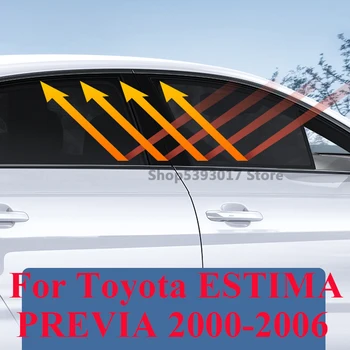 Toyota Estima Previa 2000-2006 için Manyetik Yan pencere şemsiyeleri Kalkan Örgü Gölge Kör Pencere Perde Koruyucu Aksesuarları