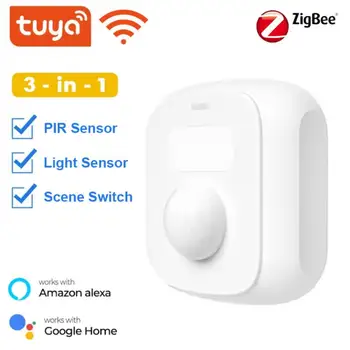 Tuya WiFi Vücut Sensörü Kablosuz Akıllı Vücut Hareket PIR Hareket sensör dedektörü Zigbee İle Çalışır Ağ Geçidi Tuya Akıllı Yaşam App