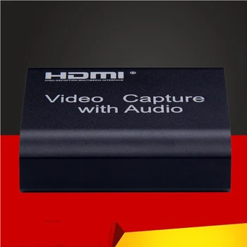 USB HDMI 4K 1080P Video Yakalama HDMI USB Video Yakalama Kartı için PS4 Oyun Canlı Akışı Yayın Ses MİCinput ile
