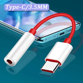 USB Tip-C İçin 3.5 mm Kulaklık Kablosu Kulaklık Adaptör Kablosu OnePlus 7 USB-c Müzik Dönüştürücü OnePlus 6T 7 Pro Evrensel
