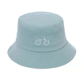 Unisex Işlemeli Bisiklet Katlanabilir Panama Kova Şapka Plaj güneş şapkası Sokak Şapkalar Balıkçı Açık Kap Erkek ve Kadın Şapka
