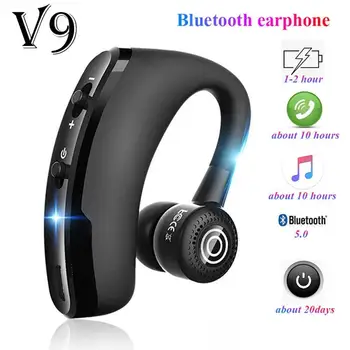 V9 Gürültü Kontrolü Kulaklıklar Kablosuz Eller Serbest Kulaklıklar Bluetooth uyumlu mikrofonlu kulaklık Android IOS Sistemi için