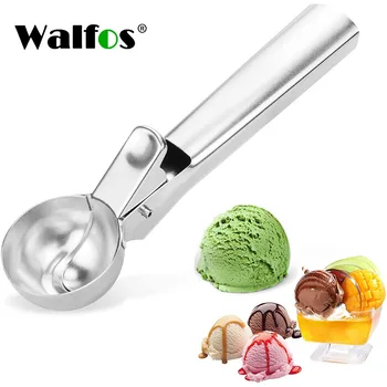 WALFOS Çerez Kepçe-Paslanmaz Çelik Dondurma Kepçe Kolay Tetik Kepçe Meyve Kurabiye Hamuru Ve Karpuz Kaşık