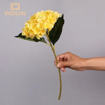 WQNJIN yapay çiçekler İpek Ortanca Gelin Buketi Düğün Ev Dekorasyon Aksesuarları Vazo Bitkiler Düzenleme